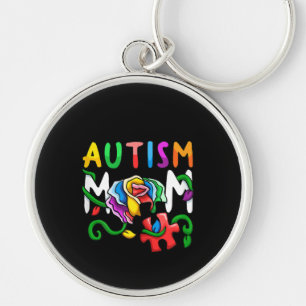 Autistic Autism Mom Autism Awareness Day Keychain