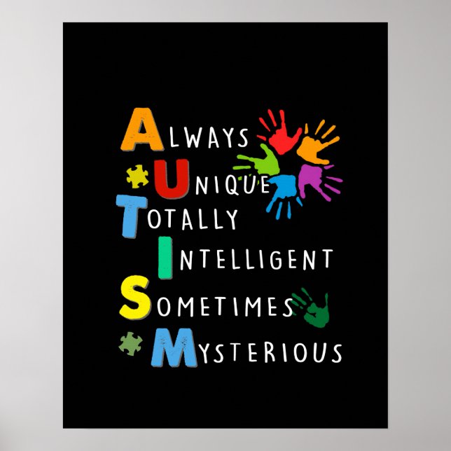 Autistic | Autism Strong Definition Poster (Front)