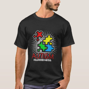 Autistic Awareness Autist Women Kids Men T-Shirt