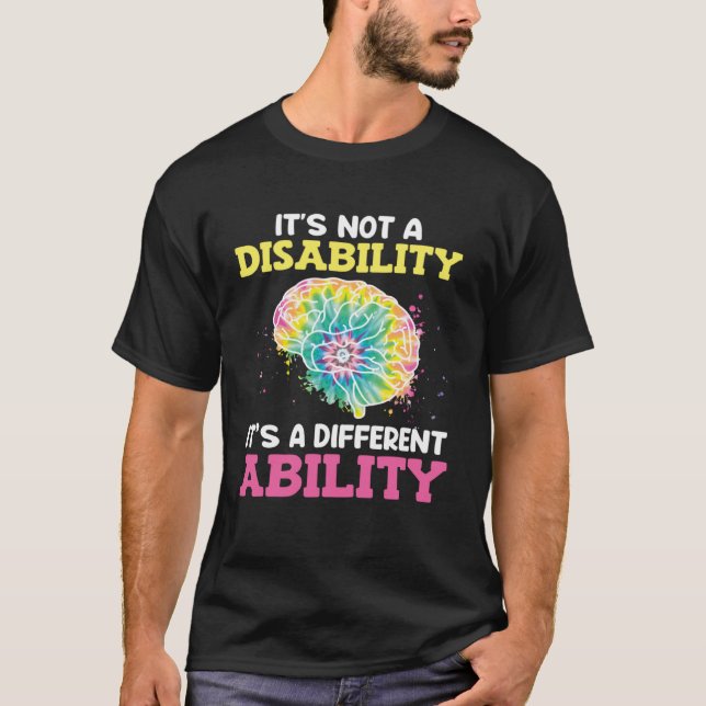 Autistic Awareness Its not a disability Autism  1 T-Shirt (Front)