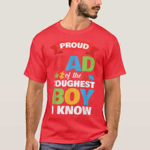 Autistic Awareness Month Mens Proud Autism Dad Son T-Shirt