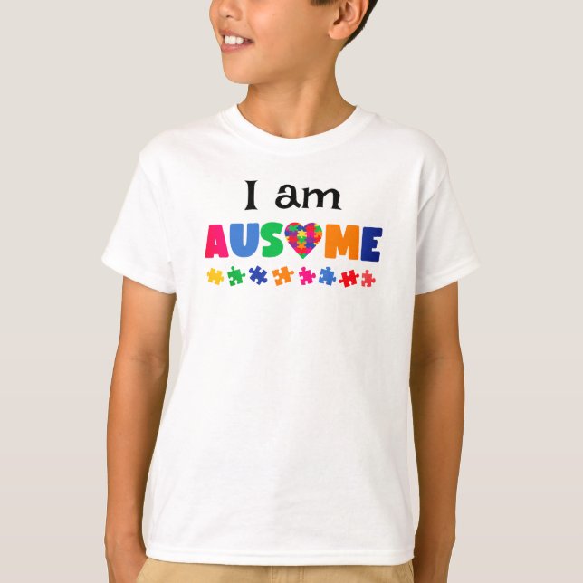 Autistic Basic Hanes Tagless ComfortSoft® T-Shirt (Front)