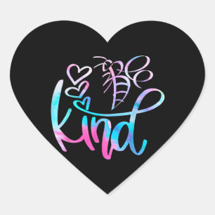 Autistic   Be Kind Autism Awareness Heart Sticker