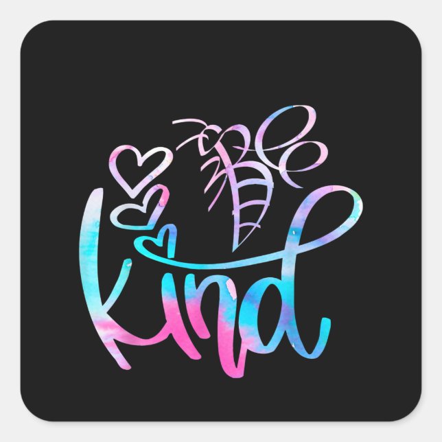Autistic | Be Kind Autism Awareness Square Sticker (Front)