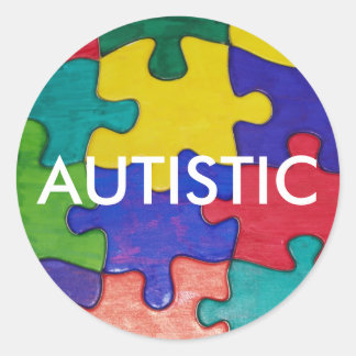 AUTISTIC CLASSIC ROUND STICKER