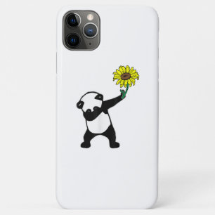 Autistic   Dabbing Panda Bear Sunflower iPhone 11 Pro Max Case