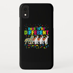 Autistic Dare To Be Different Saint Bernard Dog iPhone XR Case