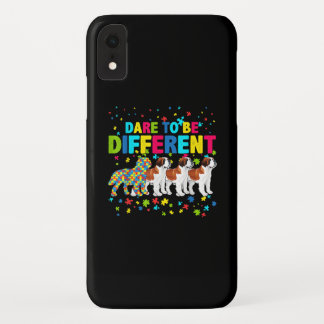 Autistic | Dare To Be Different Saint Bernard Dog iPhone XR Case