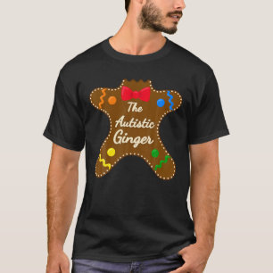 Autistic Ginger Autism Gingerbread Family Matching T-Shirt
