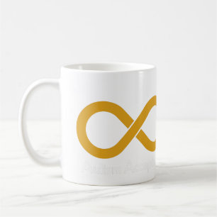 Autistic Gold Infinity Mug