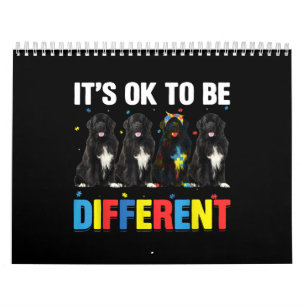 Autistic It's Ok To Be Different Newfoundland Mom Calendar