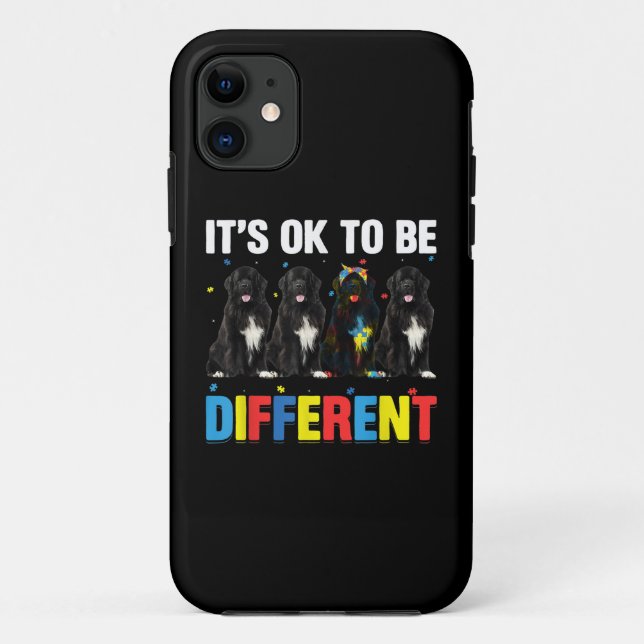 Autistic |It's Ok To Be Different Newfoundland Mom Case-Mate iPhone Case (Back)
