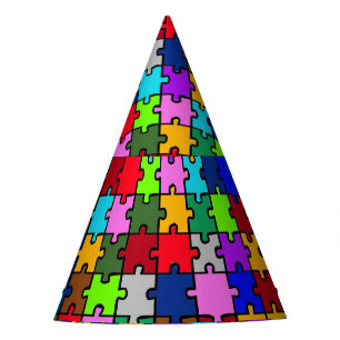 Autistic Jigsaw Party Hat