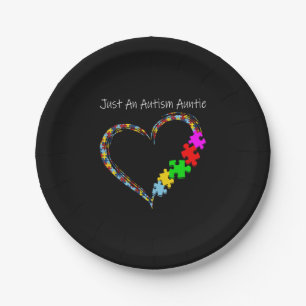 Autistic Just An Autism Auntie Paper Plate