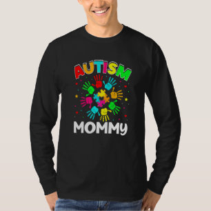 Autistic Mommy Puzzle Support Family Autism Awaren T-Shirt