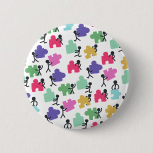 autistic people 2 inch round button