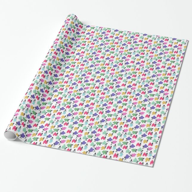 autistic people wrapping paper (Unrolled)