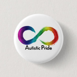 Autistic Pride 1 Inch Round Button