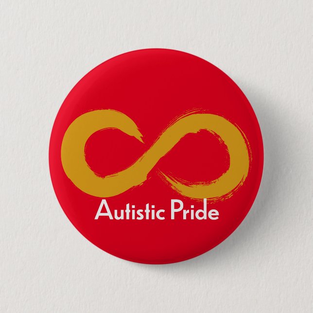 Autistic Pride 2 Inch Round Button (Front)