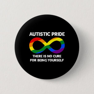 Autistic Pride - Autism Awareness - Rainbow Infini 2 Inch Round Button