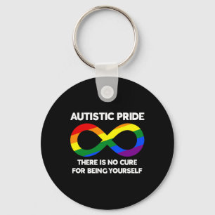 Autistic Pride - Autism Awareness - Rainbow Infini Keychain