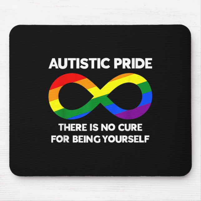 Autistic Pride Autism Awareness Rainbow Infinity S Mouse Pad (Front)