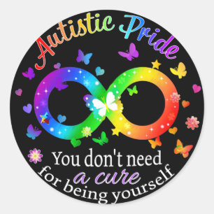 Autistic Pride Classic Round Sticker