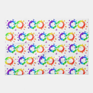 Autistic Pride Infinity Symbol Kitchen Towel