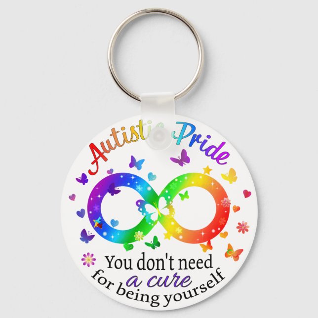 Autistic Pride Keychain (Front)