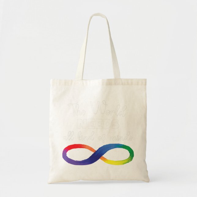 Autistic Pride lovers, this awesome Autism awarene Tote Bag (Front)