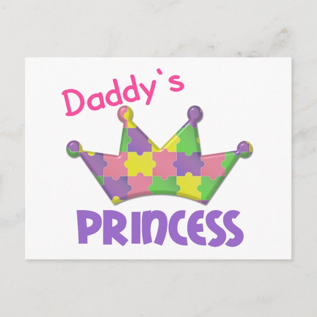 Autistic Princess 3 AUTISM Postcard (Front)