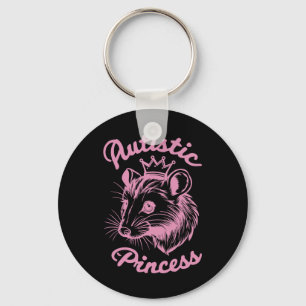 Autistic Princess Opossum 1 Keychain