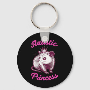 Autistic Princess Opossum 3  Keychain
