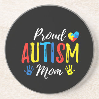 Autistic | Proud Autism Mom Puzzle Piece Coaster
