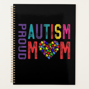 Autistic Proud Autism Mom Puzzle Piece Planner