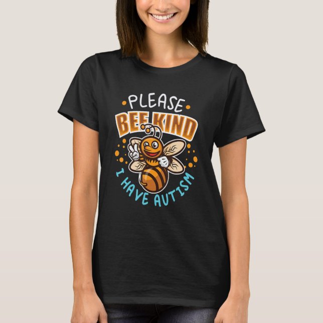 Autistic Puzzle Kindness Autism Fighter T-Shirt (Front)