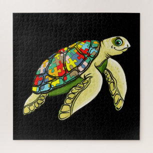 Autistic Sea Turtle Puzzle Piece Autism Awareness