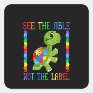 Autistic See The Able Not The Label Turtle Puzzle