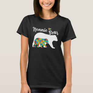 Autistic Support Autism Awareness Nonnie Bear Moth T-Shirt