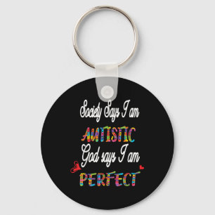 Autistic Teen Boys Pride Gift Autism Awareness Day Keychain