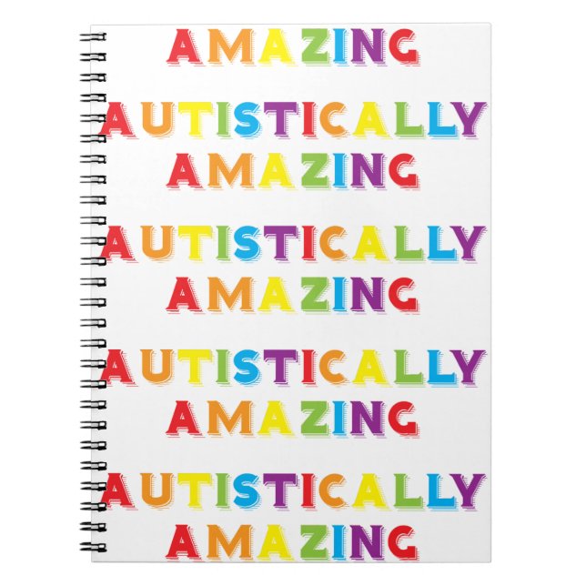 Autistically Amazing Notebook (Front)