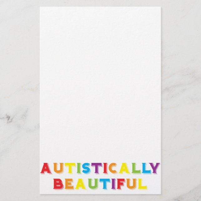Autistically Beautiful Stationery (Front)