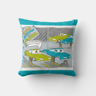 Auto and Wheel Throw Pillow