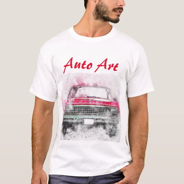 Auto Art Artistic Car graphic T-Shirt (Front)