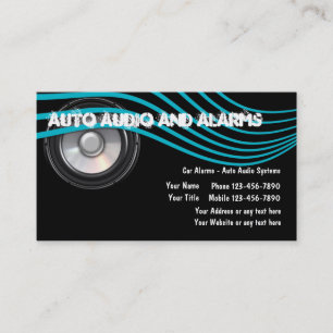 Auto Audio And Alarms Business Cards