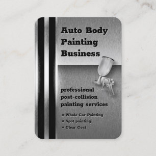 Auto Body Painting Metallic Professional Business Card