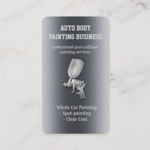 Auto Body Painting Modern Business Card