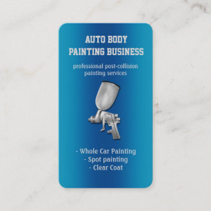 Auto Body Painting   Modern Business Card