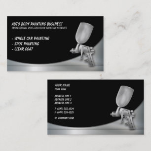 Auto Body Painting Professional Business Card