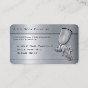 Auto Body Painting Professional Business Card